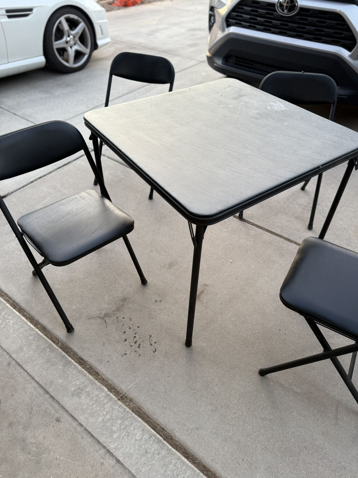 Folding Table And 4 Chairs