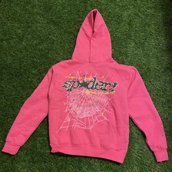 Sp5der Hoodie Pink V2