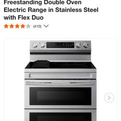 Samsung - 6.3 cu. ft. Smart Freestanding Electric Rang
