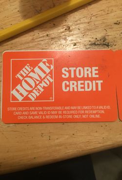 home depot store credit