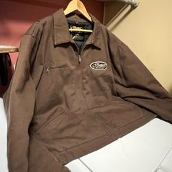 Genuine Mathews Solocam Full Zip Jacket w/ Lining Men's Size 2 XL Brown