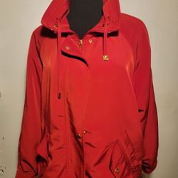 Westbound Red Jacket with Pockets Goldtone Hardware. Size Petite Medium 