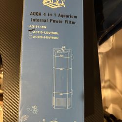 AQQA Aquarium Filter for 80-150Gal Fish Tank Submersible Internal Filters Multifunctional for Filtration, Circulation and Oxygenation Ultra Quiet for