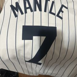 Yankees Mickey Mantle # 7 Throwback Jersey 2025 