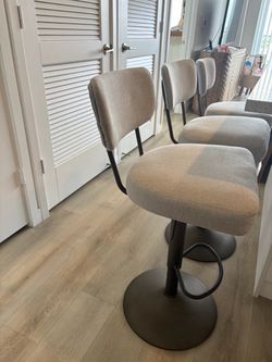 Light Gray Bar/Kitchen Island Chairs