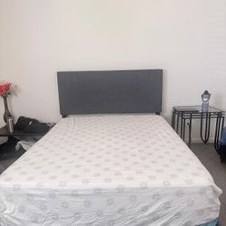 Queen Mattress Along With the Bed