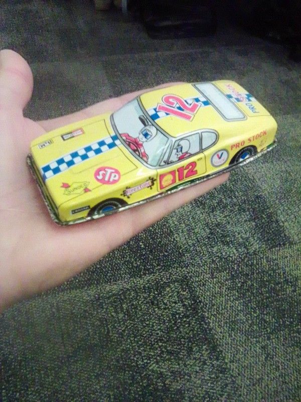 ANTIQUE TIN PRO STOCK RACE CAR 