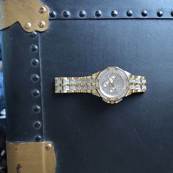 Gold Diamond Bulova Watch