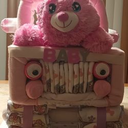 Baby Shower Gift Diaper Jeep 