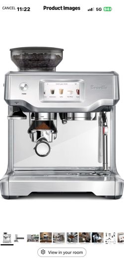 New in box! Breville BES880BSS Barista Touch Espresso Machine, Brushed Stainless Steel Pull barista-quality espresso shots, lattes and cappuccinos at