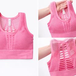 Seamless Sports Bras | Multiple Sizes XS–XL | Pink, Black, Yellow, White, Camo