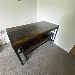 Rustic Brown Dining Table! 