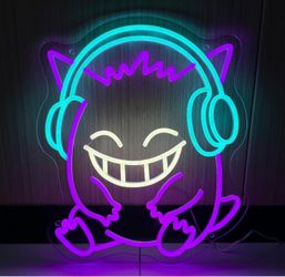 Custom Pokémon Gengar LED Neon Sign