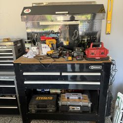 Kobalt Tool Box Workbench And Peg Board
