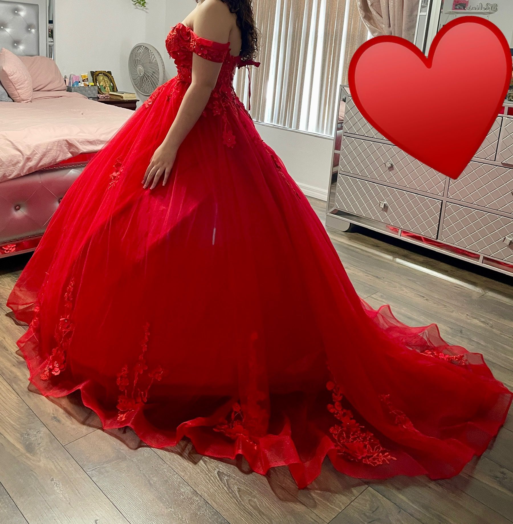 Red QuinceaƱera Dress
