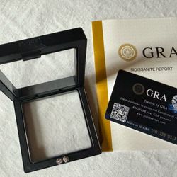 3mm Round Moissanite Stud Earrings 0.10ct D Color 925 Sterling Silver NEW