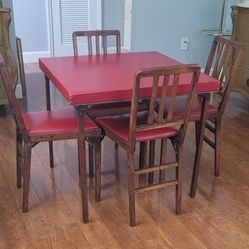 Vintage LEG- O -MATIC Table And Chairs