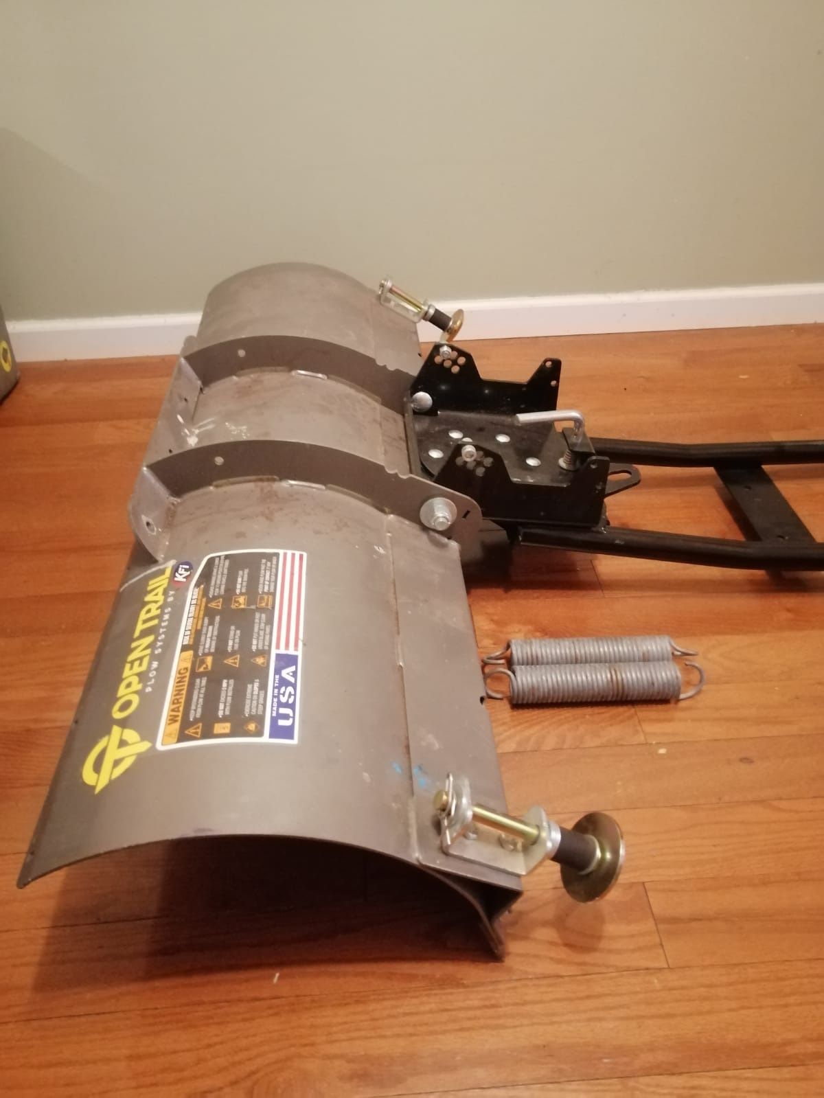 open trail plow system