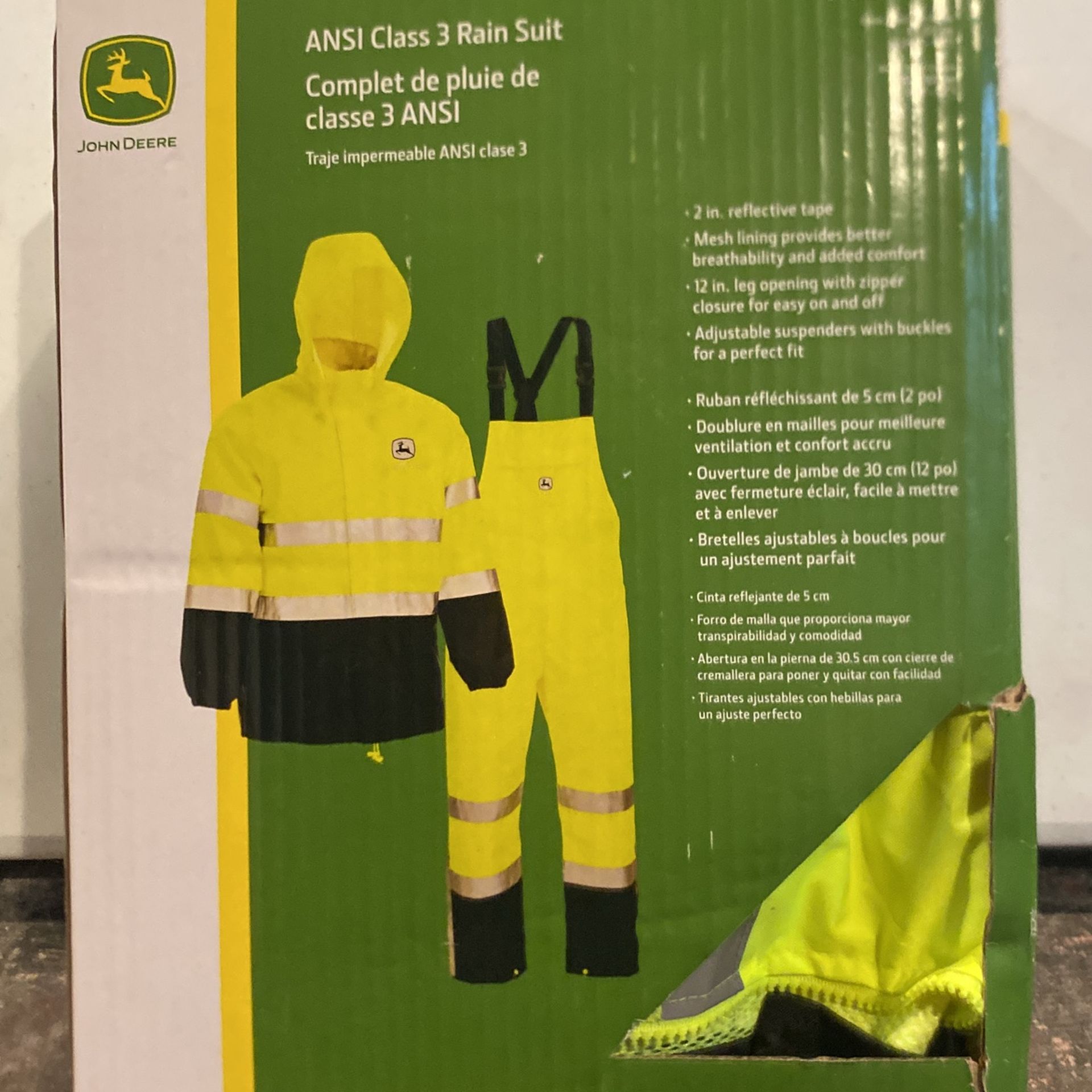 John Deer ANSI Class 3 Rain Suit
