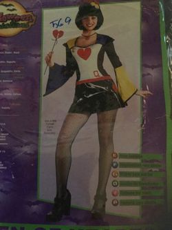 Queen of hearts costume, size 6