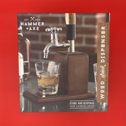 Hammer + Axe Wood Drink Dispenser
