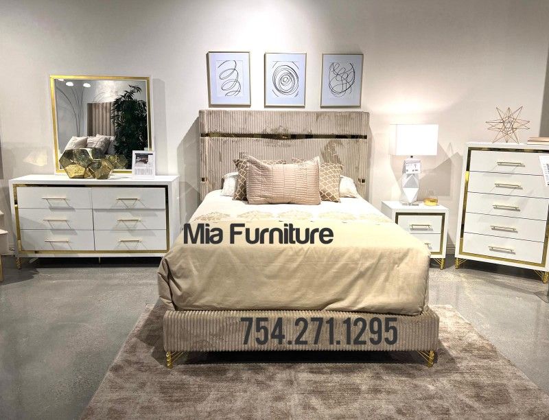 Bedroom Set All Pieces 5 Pcs NEW Finance Available