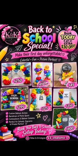 Back to school balloons