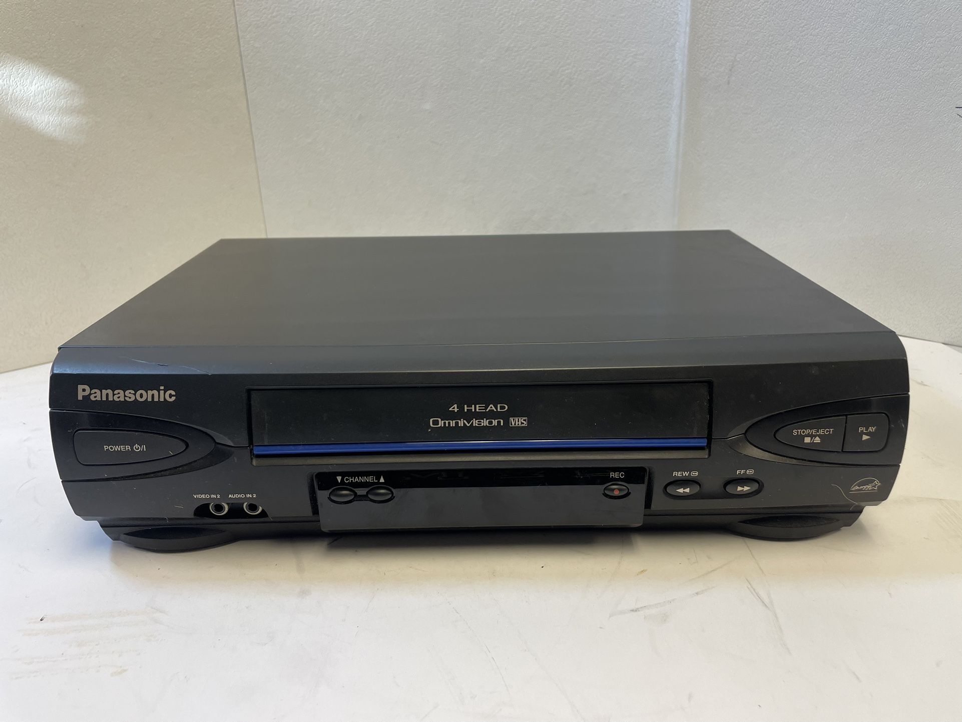 Panasonic Omnivision VCR PV-V4022 VHS Blue Line 4 Head Player No Remote Tested