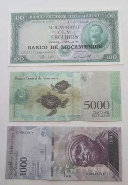 Foreign Paper Money Lot Circulated Good Condition