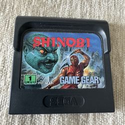 Vintage Shinobi Game Gear Cartridge - Classic Sega Game!
