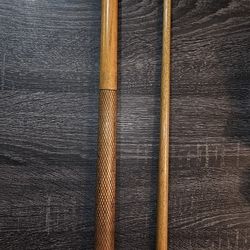 2-Piece Wood Pool Cue Billiard Heavy Stick