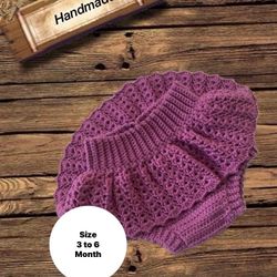 Baby Bloomers Crochet / Handmade / 3 months