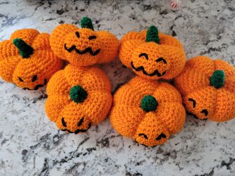 Hand crocheted cute pumpkin.  $4 each.