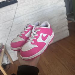 Pink “Barbie” Nike Dunk Low-Kids