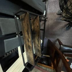 Qeen Bed Frame With Shelf 