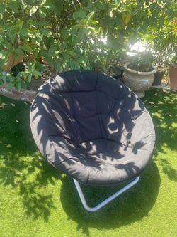 Black Saucer Moon Chair