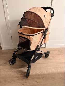Dog stroller.