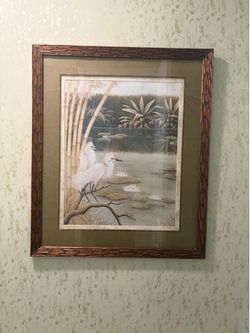 Egret art print