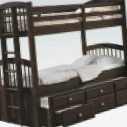 T/T/T Storage Trundle All Wooden Bunk bed