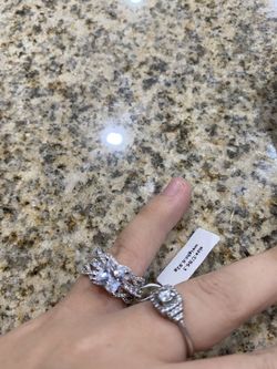 Wedding or promise ring size 6 and a half sterling silver