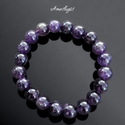 Purple Amethyst Bracelet 