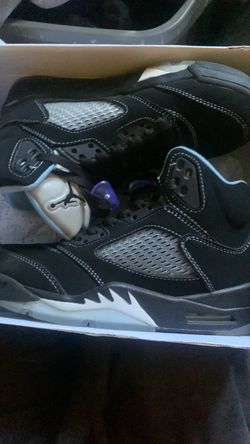 Air Jordan 5 Black and  blue Sneakers