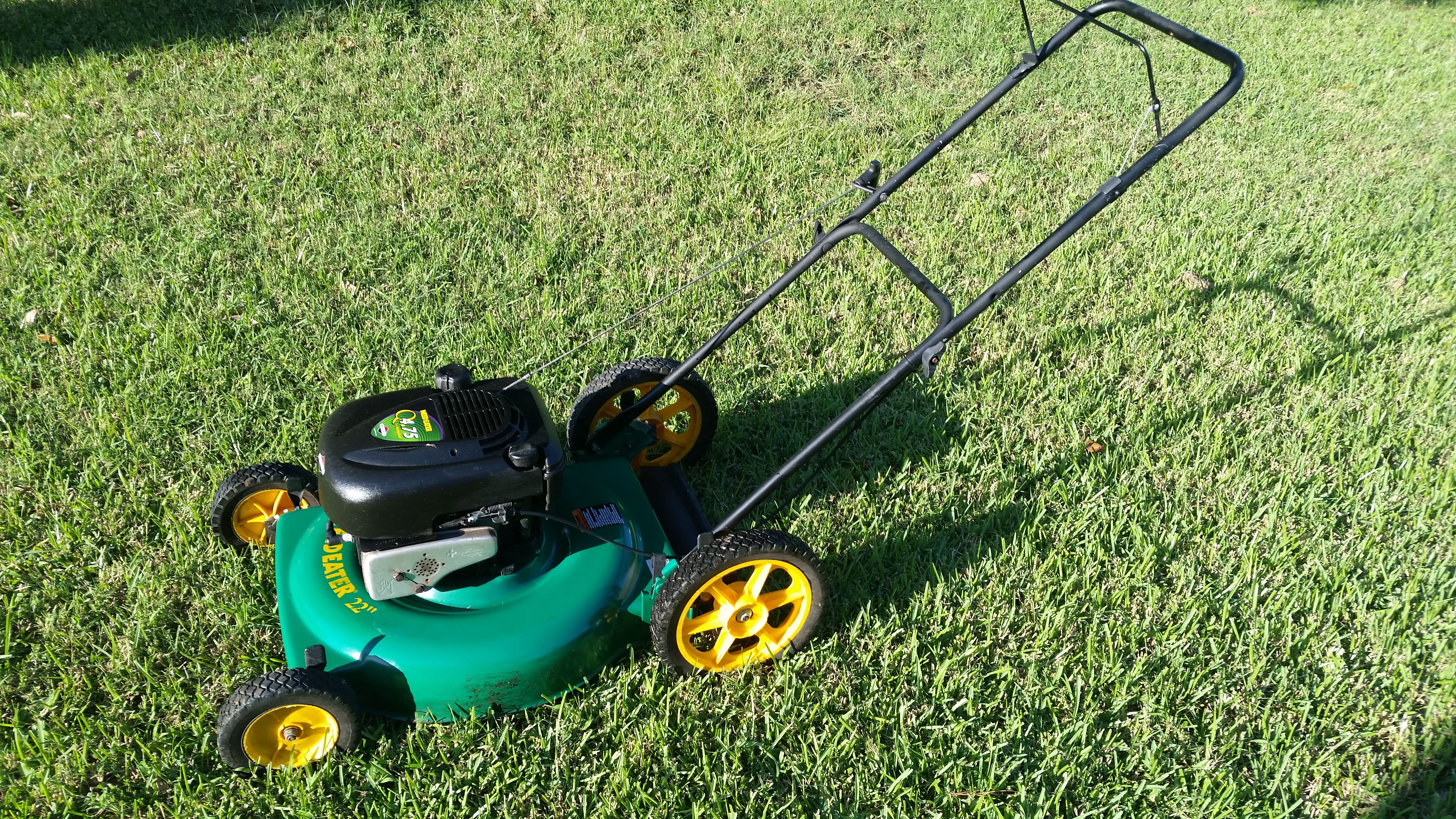 Weedeater 22" push mower with Q4.75 briggs