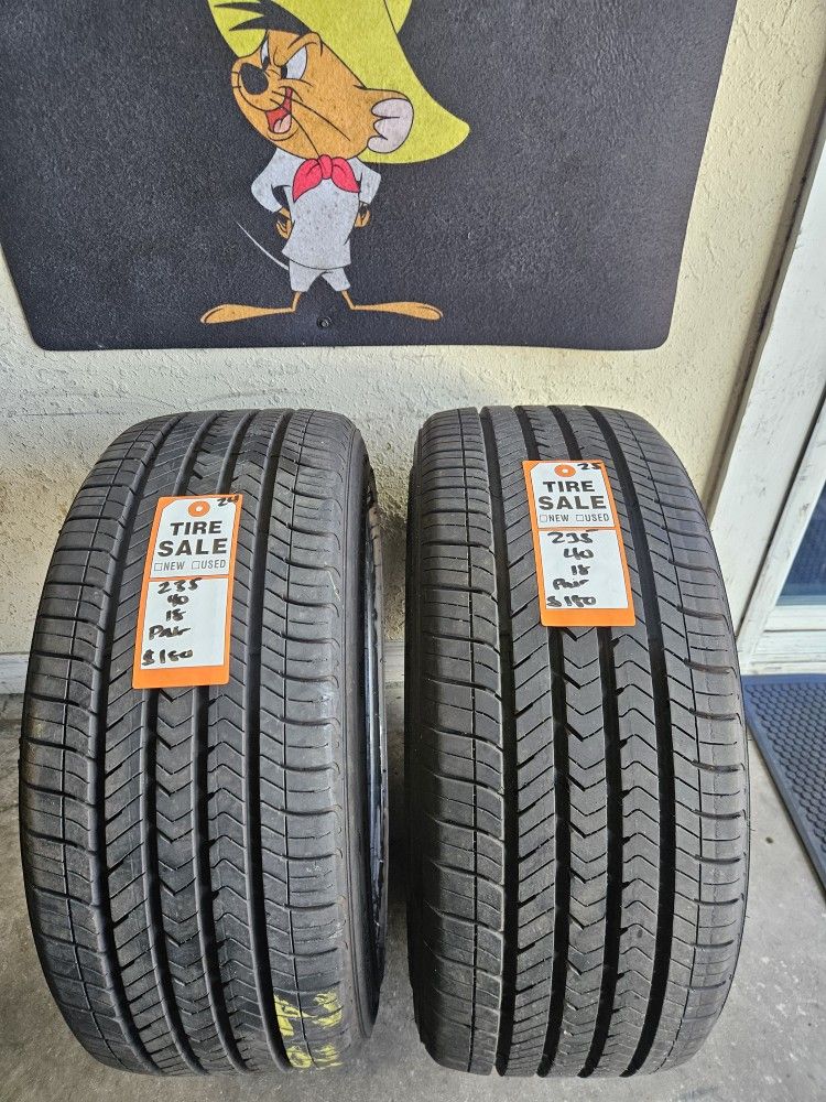 235/40/18 Goodyear Tires (2)