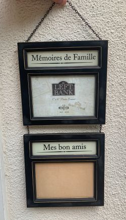 Hanging French Themed Photo Picture Frame - 4 x 6 Photos