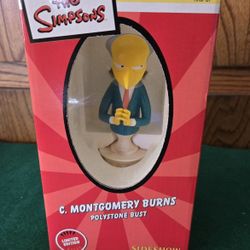 2003 The Simpsons  Mr Burns Polystone Bust