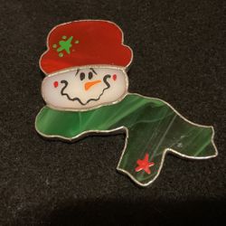 Vintage SilverTone & Glass Brooch