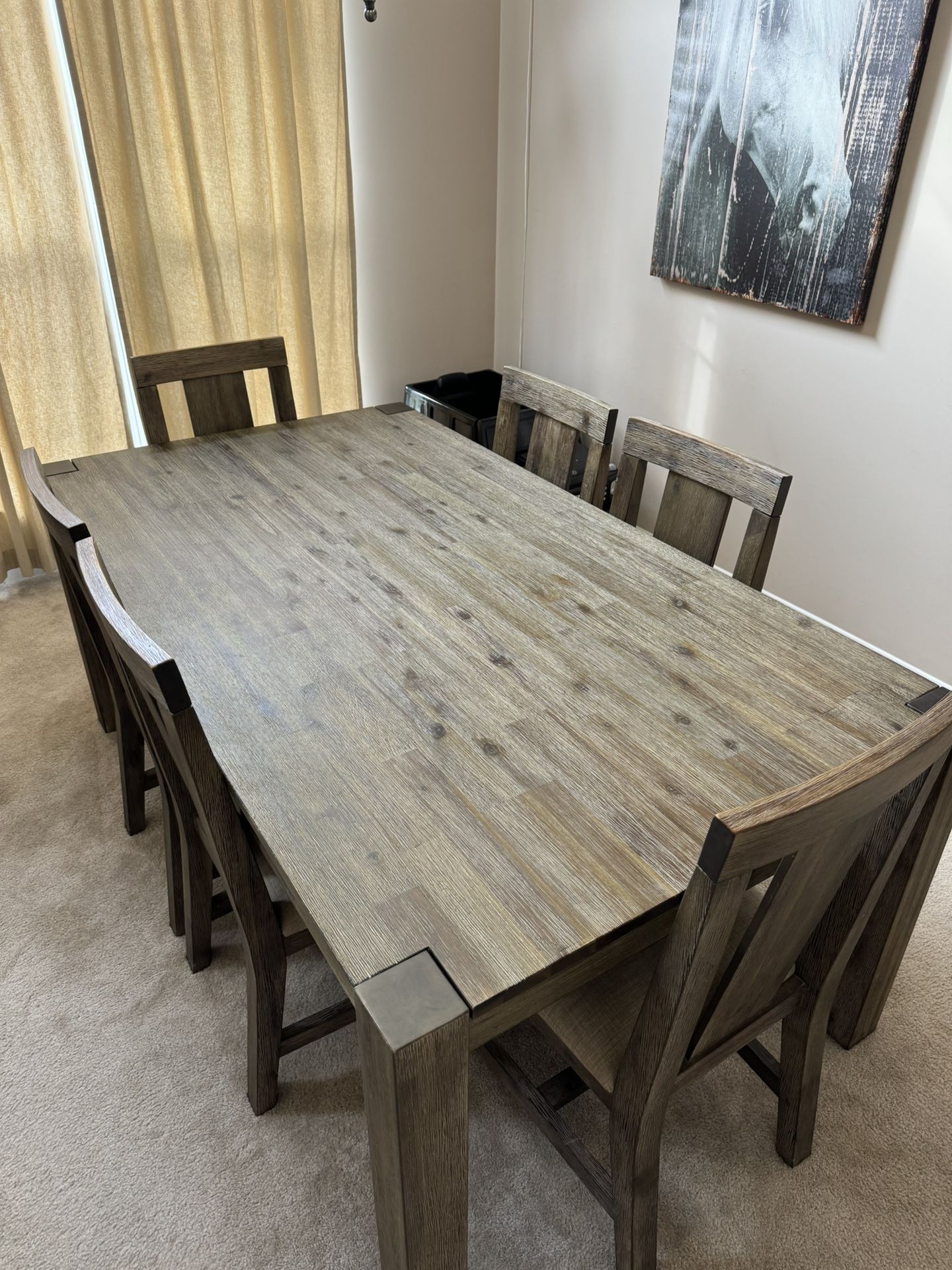 Dining Room Table And Six Chairs