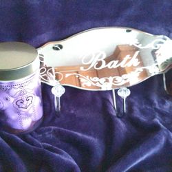  Mirror Bath Sign With Hooks 