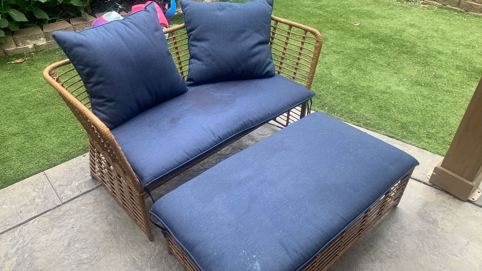 Patio Chair And Footrest 